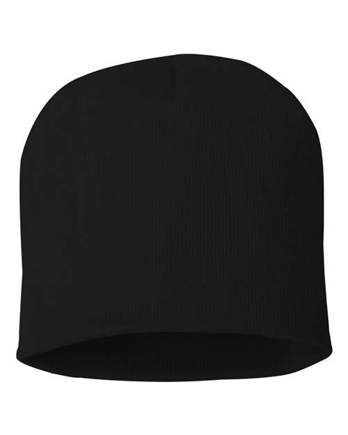 Sportsman SP08 — 8in Beanie (Black)